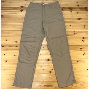 Rail Riders Pants Mens 32 Khaki Nylon Straight Leg Outdoor Hiking Pants